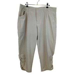 Eddie Bauer Women’s Rainier Hiking Capri Pants Utility Outdoor Size 12
